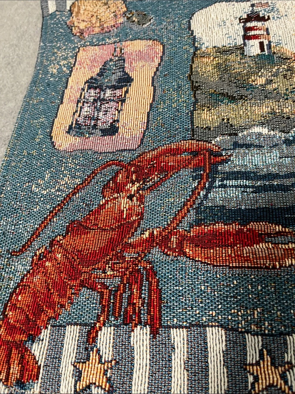 Tapestry Nautical Placemats Bundle Lot Of Five Coastal Lighthouse Beach
